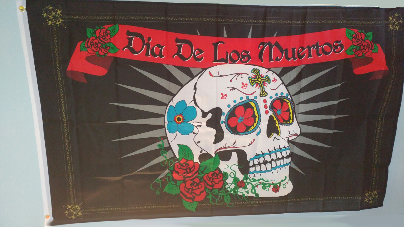 dia de los muertos decorations flags